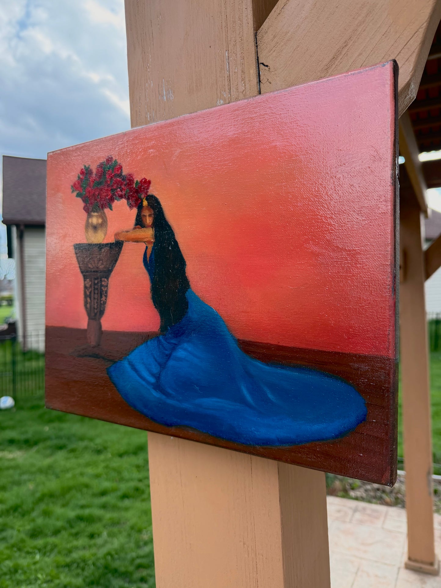 Before the Flowers Wilt. Original 11x14in
