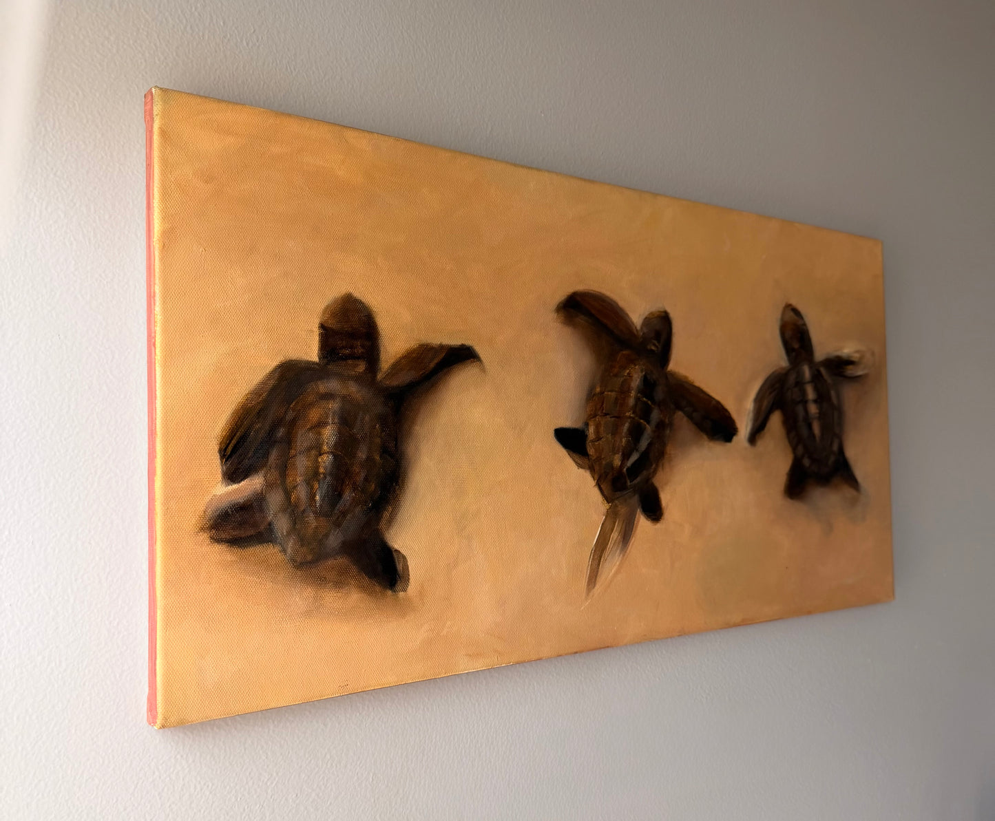 Sea Turtles Original 12x24in