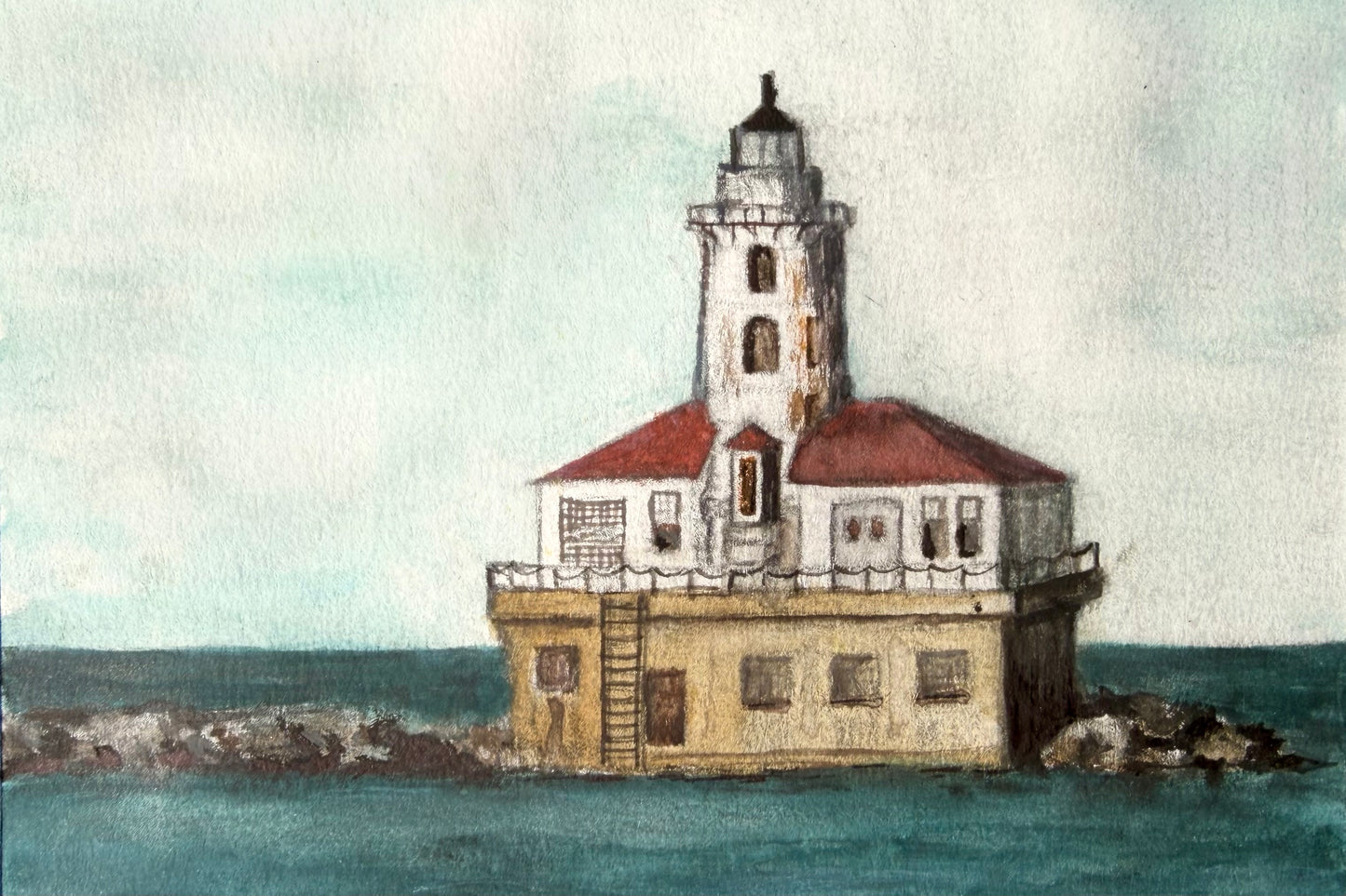 Lighthouse 4x6in
