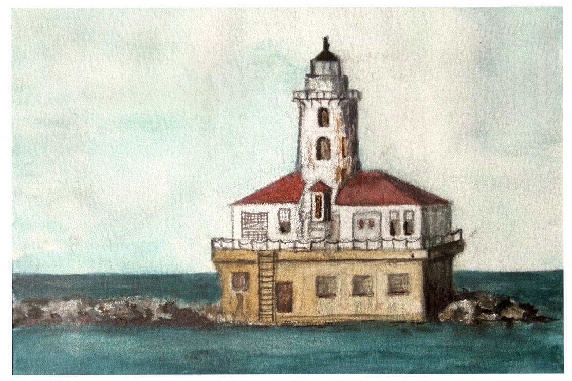 Lighthouse 4x6in