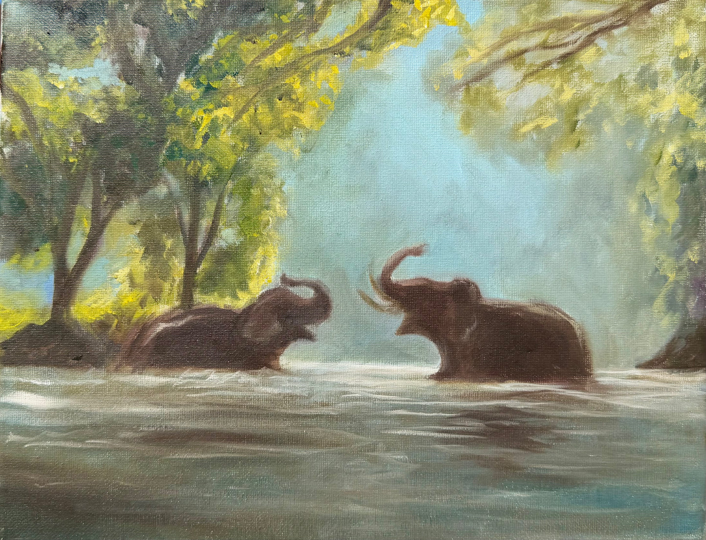Elephants Print